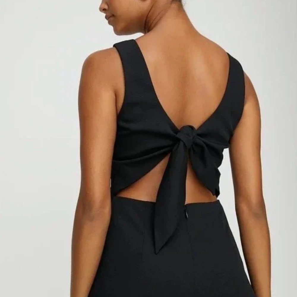 Aritzia Wilfred Ecoulement Tie Back Sleeveless Jumpsuit, Size 6